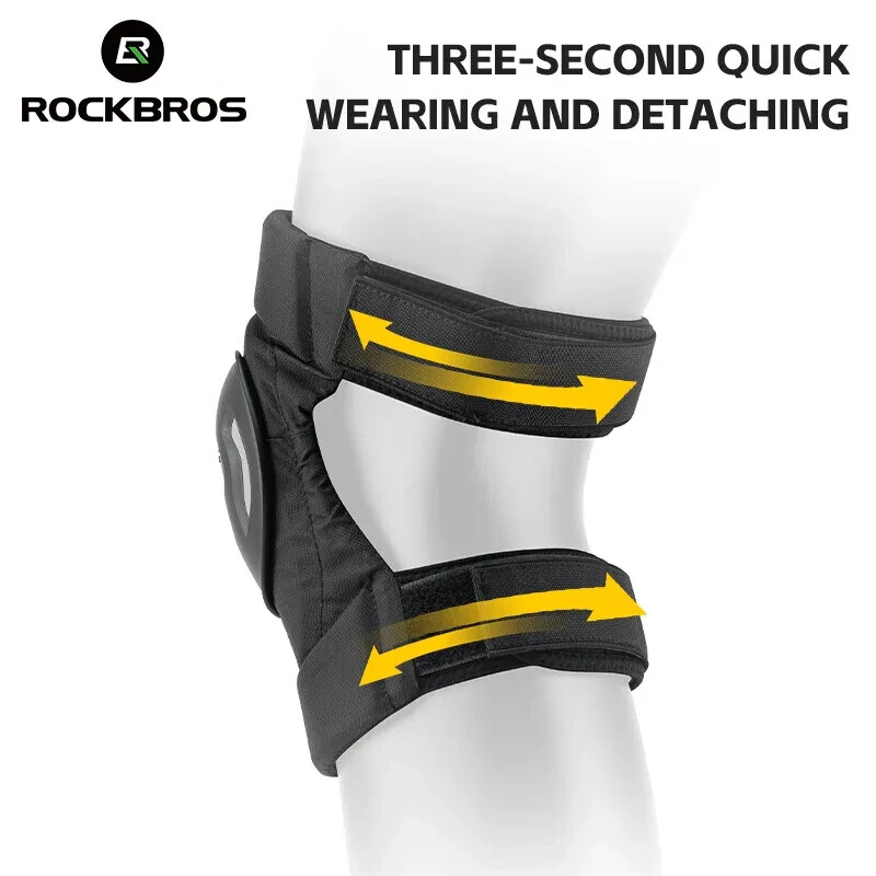 ROCKBROS Motorcycle Knee Pad Windproof Warm EVA Protective Gear Shockproof 1 SET