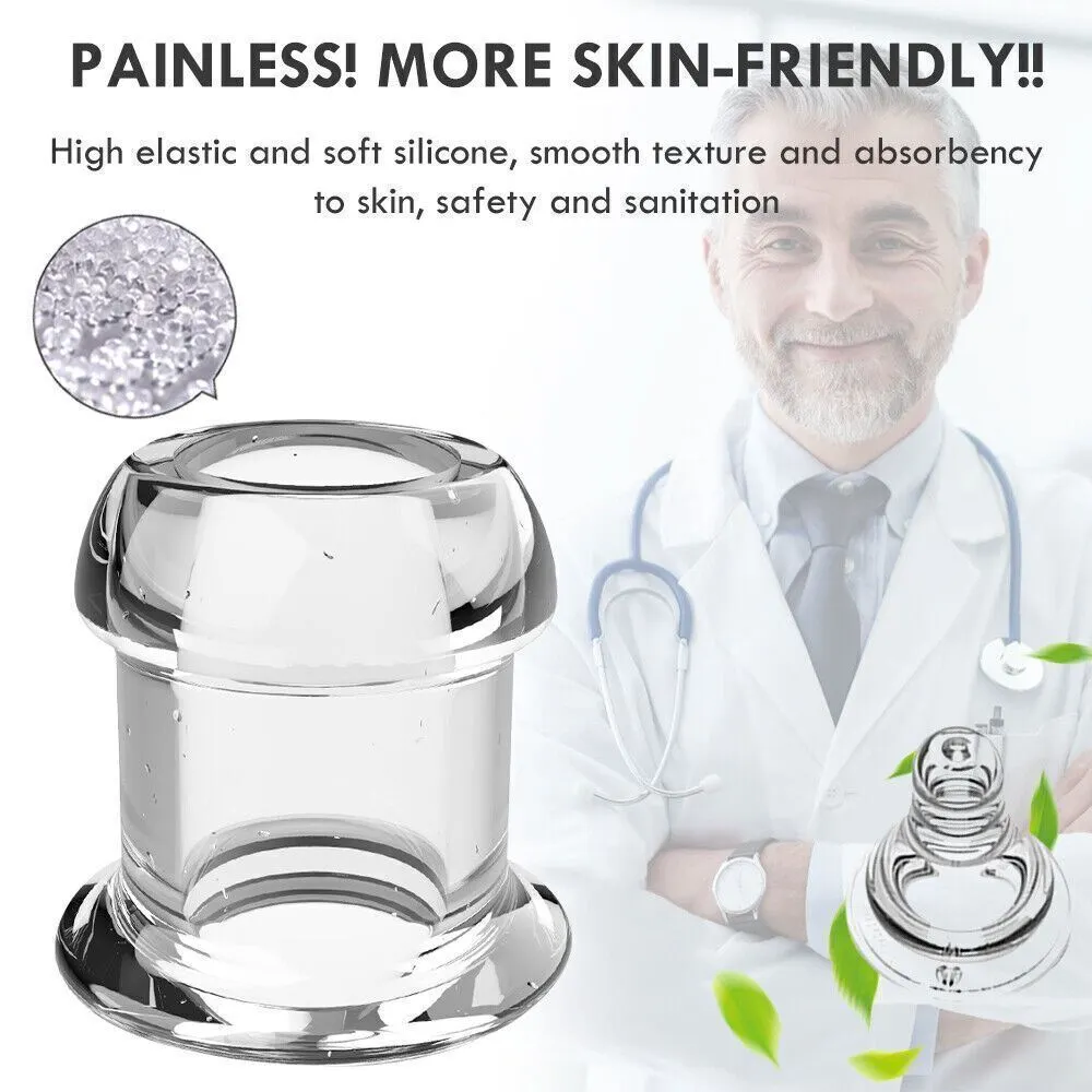 Hollow-Prostate-Anal-Butt-Plug-Massager-Large-Dildo-Tunnel Probe Sex Toy Adult