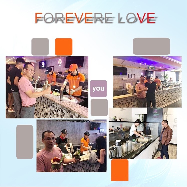 Kolice ETL Commercial ice cream roll machine, 22" (55cm ) Single Round ice pan