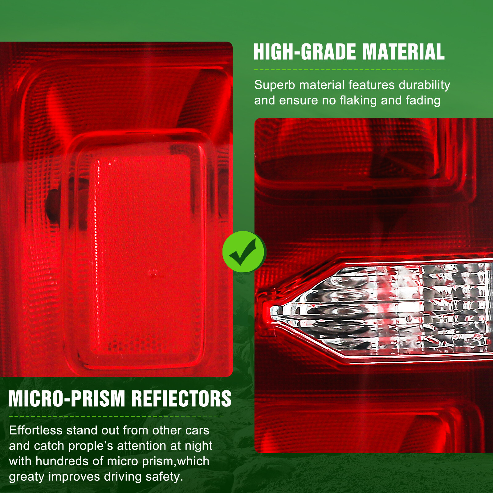 For Chevrolet Suburban /Tahoe 2015-2020 Red Brake Taillight Assembly Driver Side