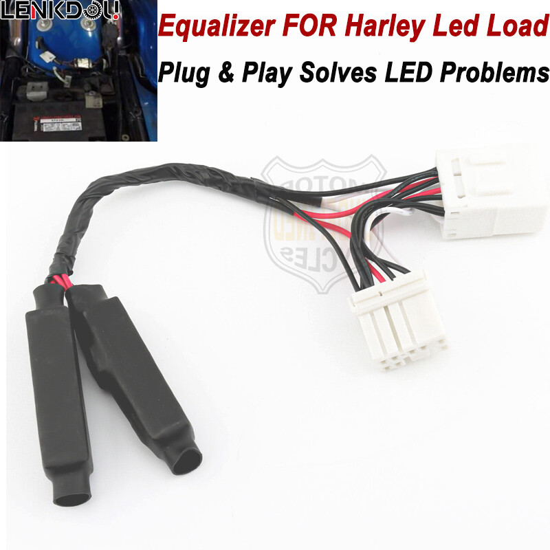 LED Equalizer Load Blinker Turn Signal Light Resistor Plug in Flasher For Harley