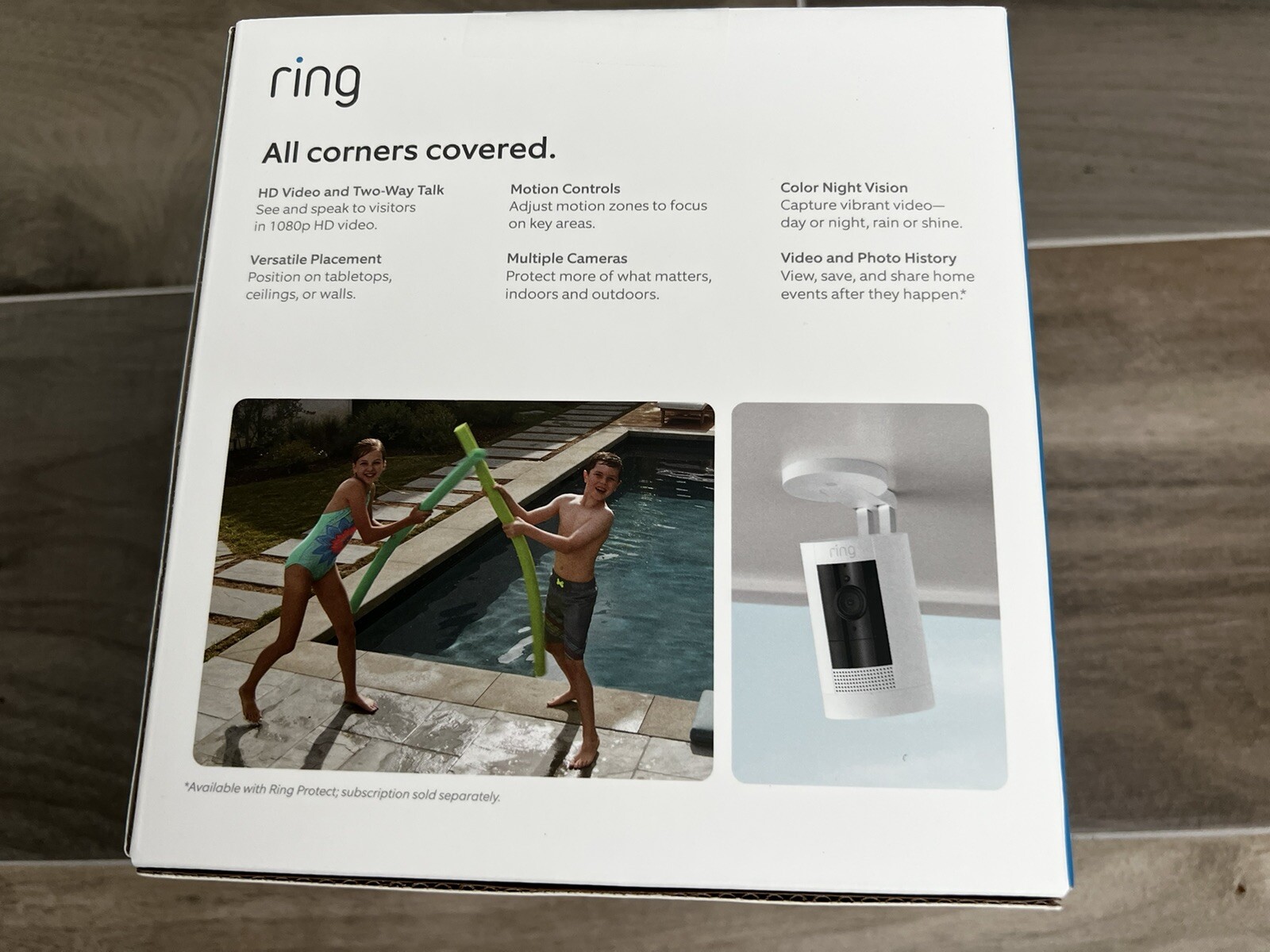 3 Pack Ring Stick Up Cam Indoor/Outdoor Home Security Camera Battery Wire Free