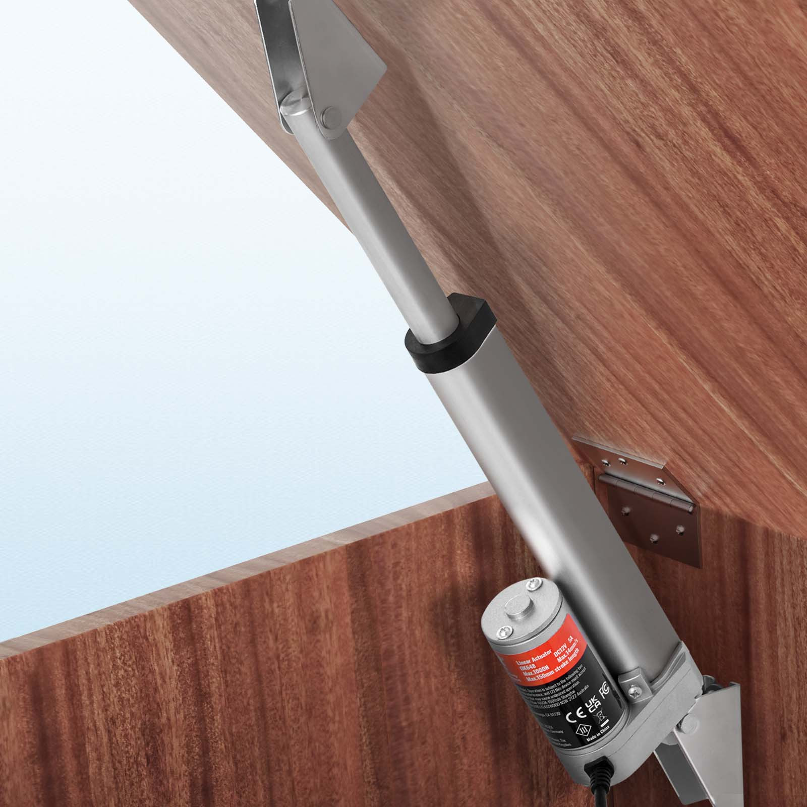 VEVOR Linear Actuator 12V 6Inch 0.55"/s High Speed 220lbs/1000N IP54 Protection