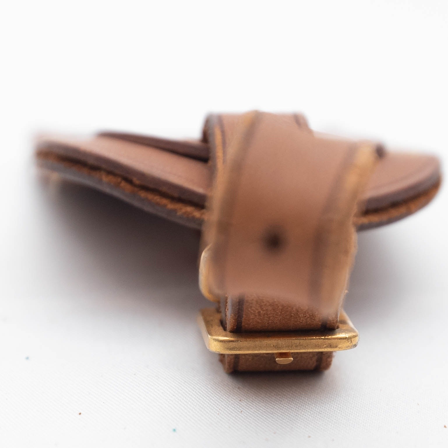 Authentic Louis Vuitton Vachetta Leather Luggage Name Tag P