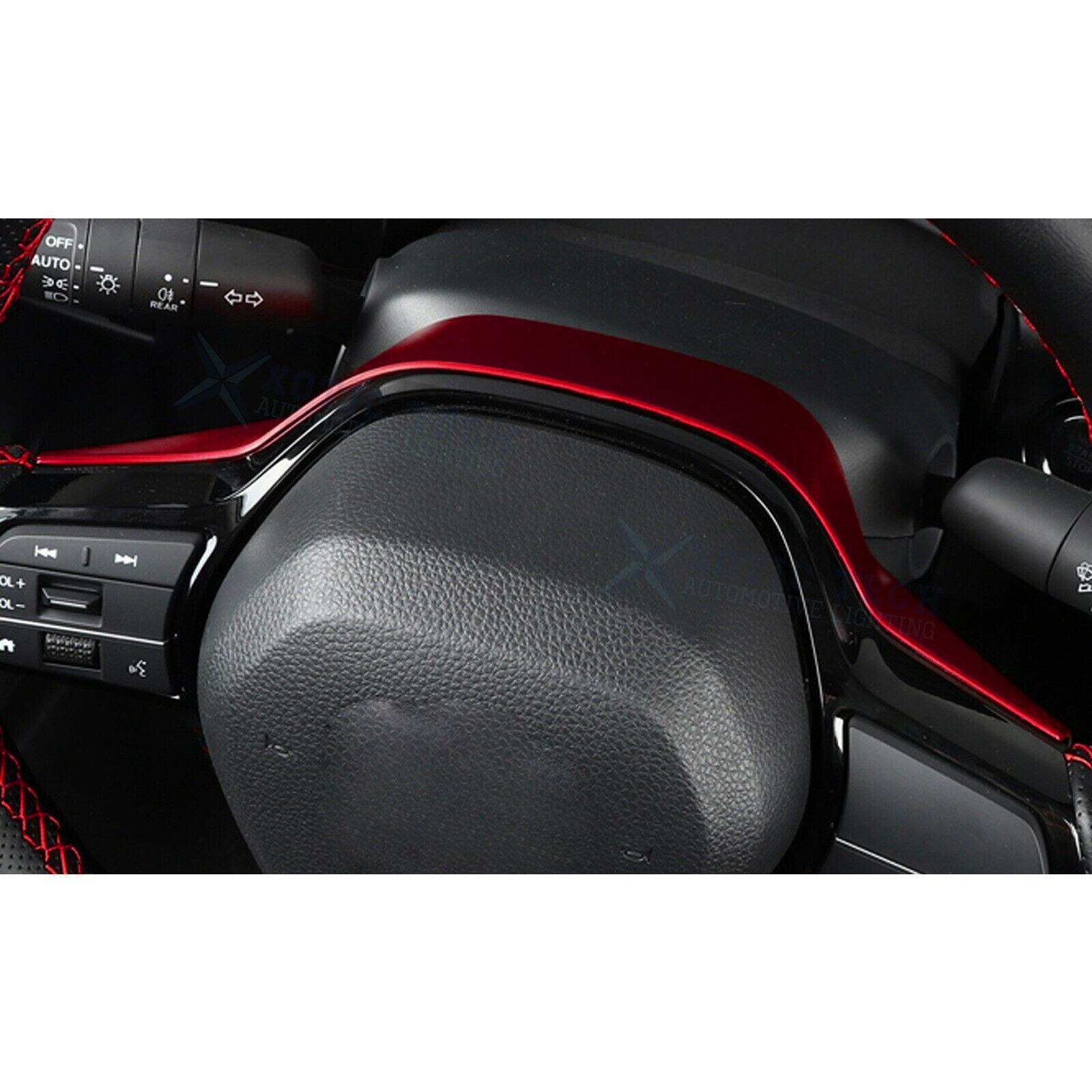 Sporty Red Interior Car Trim Decor Cover Accessories For Honda Civic 11th 2022+