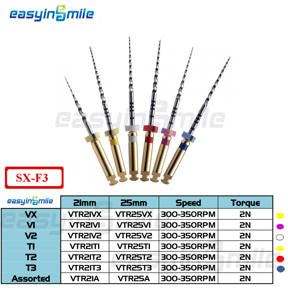 Dental NITI Endo Rotary Files Endodontic Gold Taper Files Engine Use EASYINSMILE