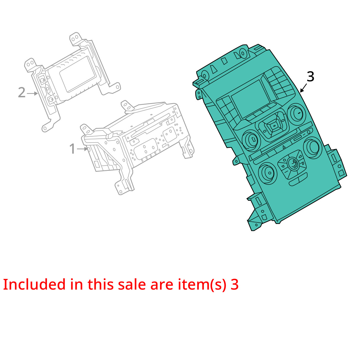 2014-2019 Ford Taurus Radio & Manual Temperature Control Panel Bezel OEM