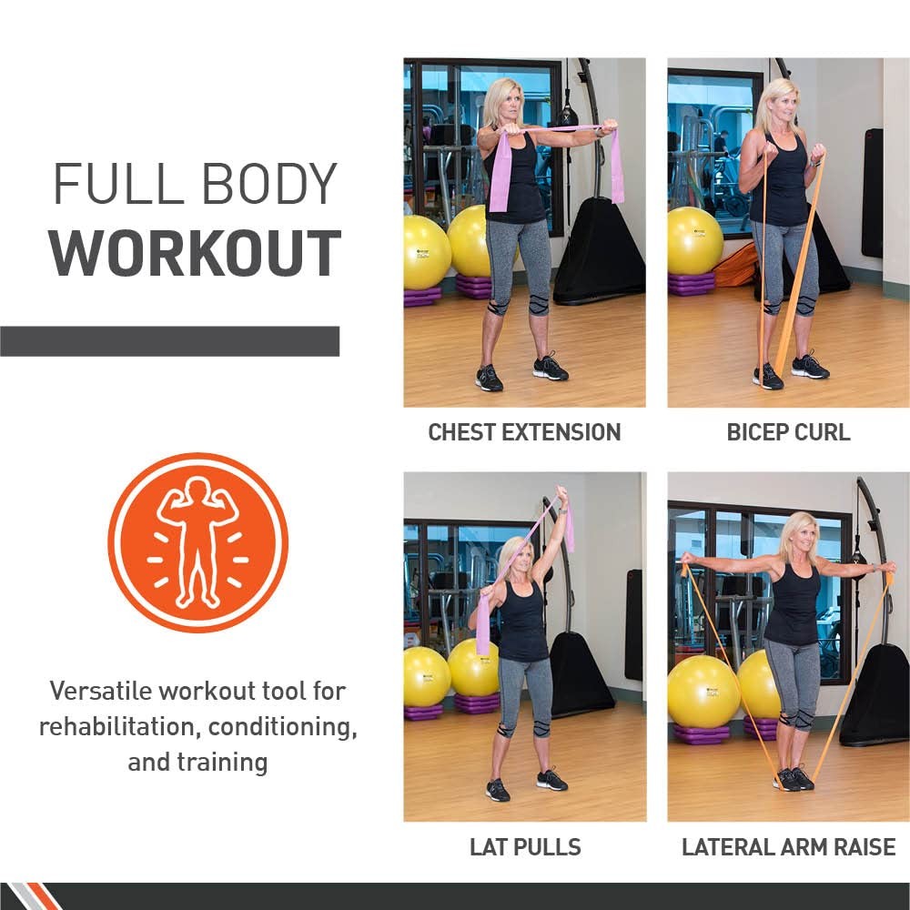 Exercise Bands - Resistance Bands in 50 yard Rolls for Fitness, Stretching, o...