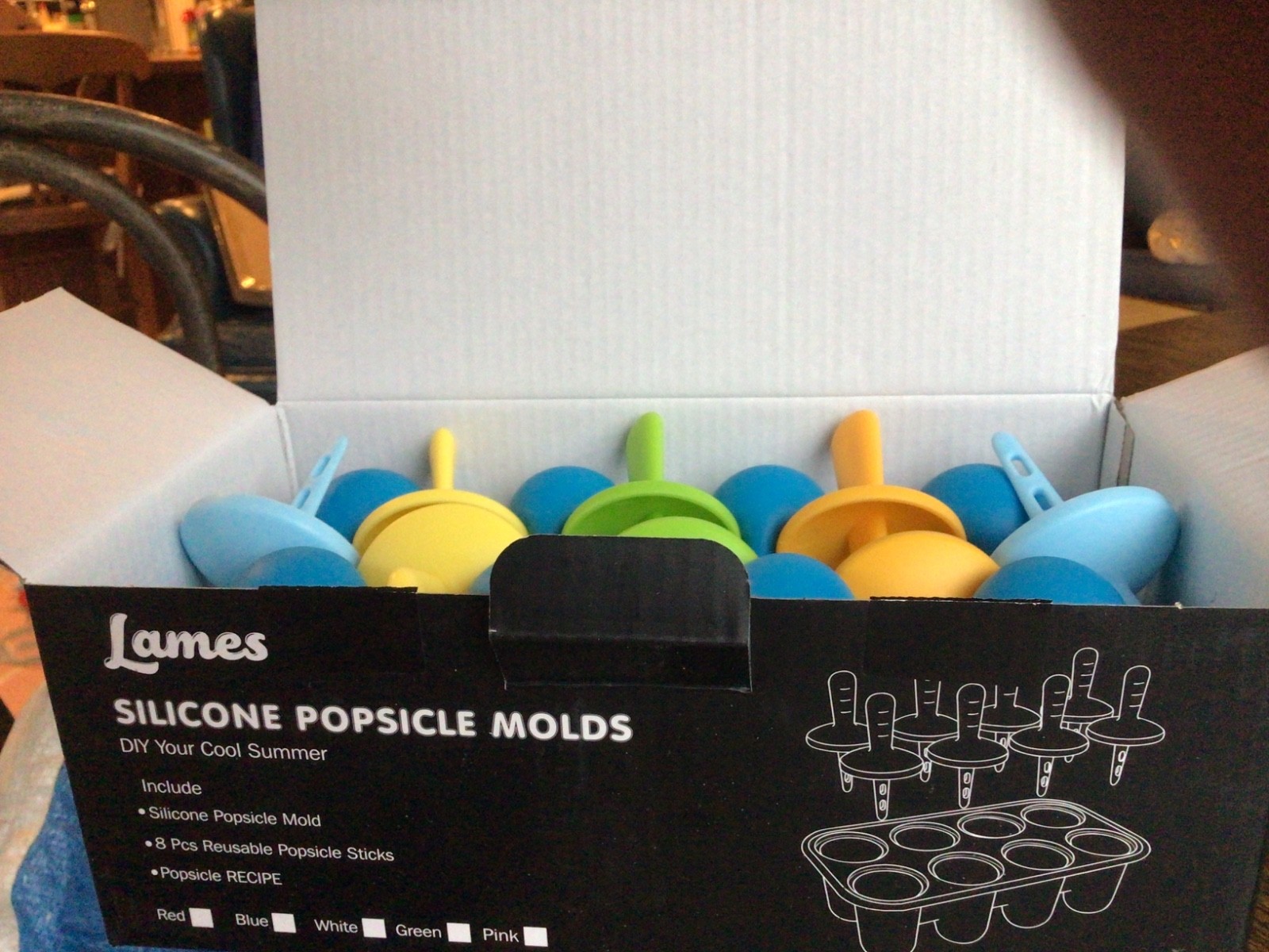Popsicle Molds 8 Silicone Ice Molds Popsicle Reusable Easy Release Ice
