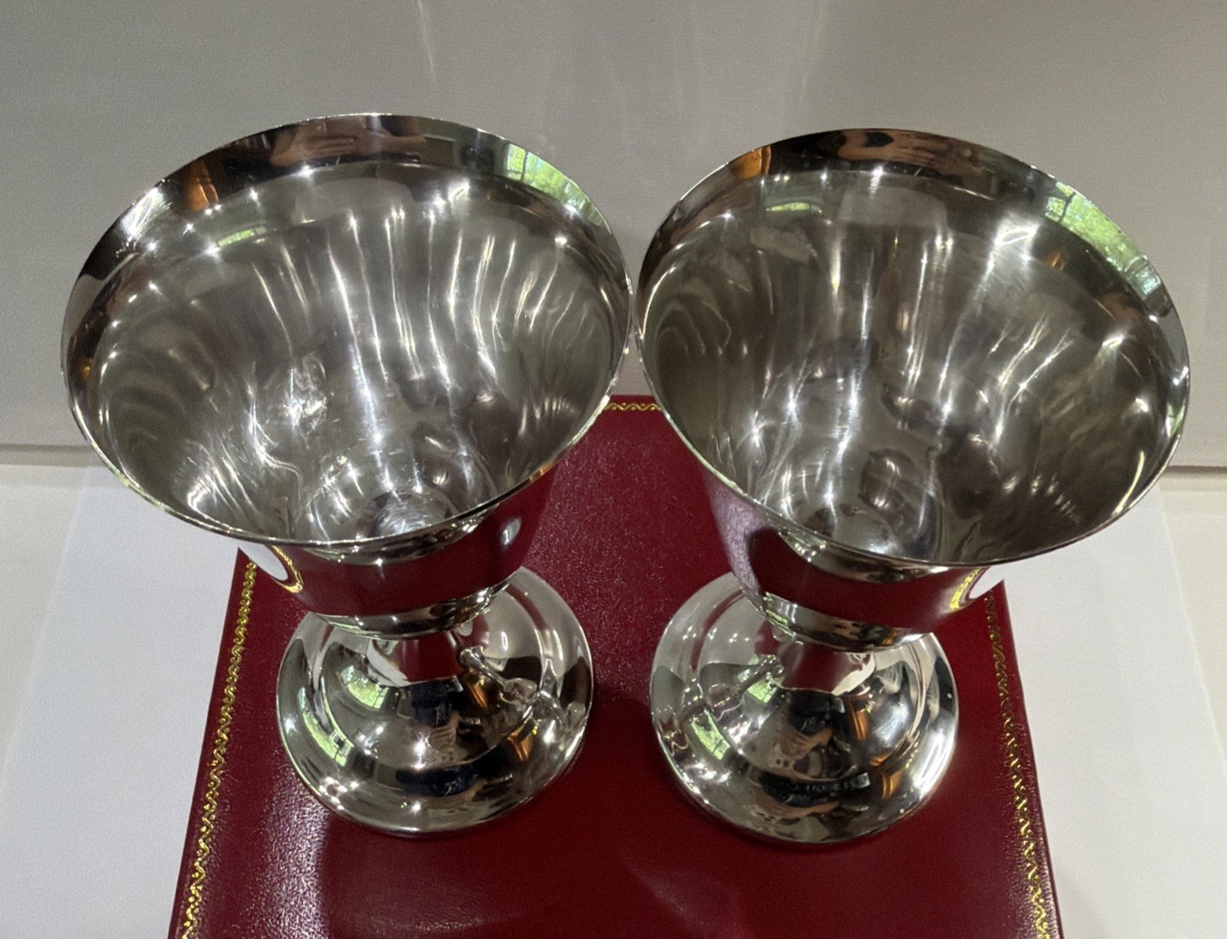 International Lord Saybrook Sterling Silver Cocktail Cup No Mono Goblet Lot Set