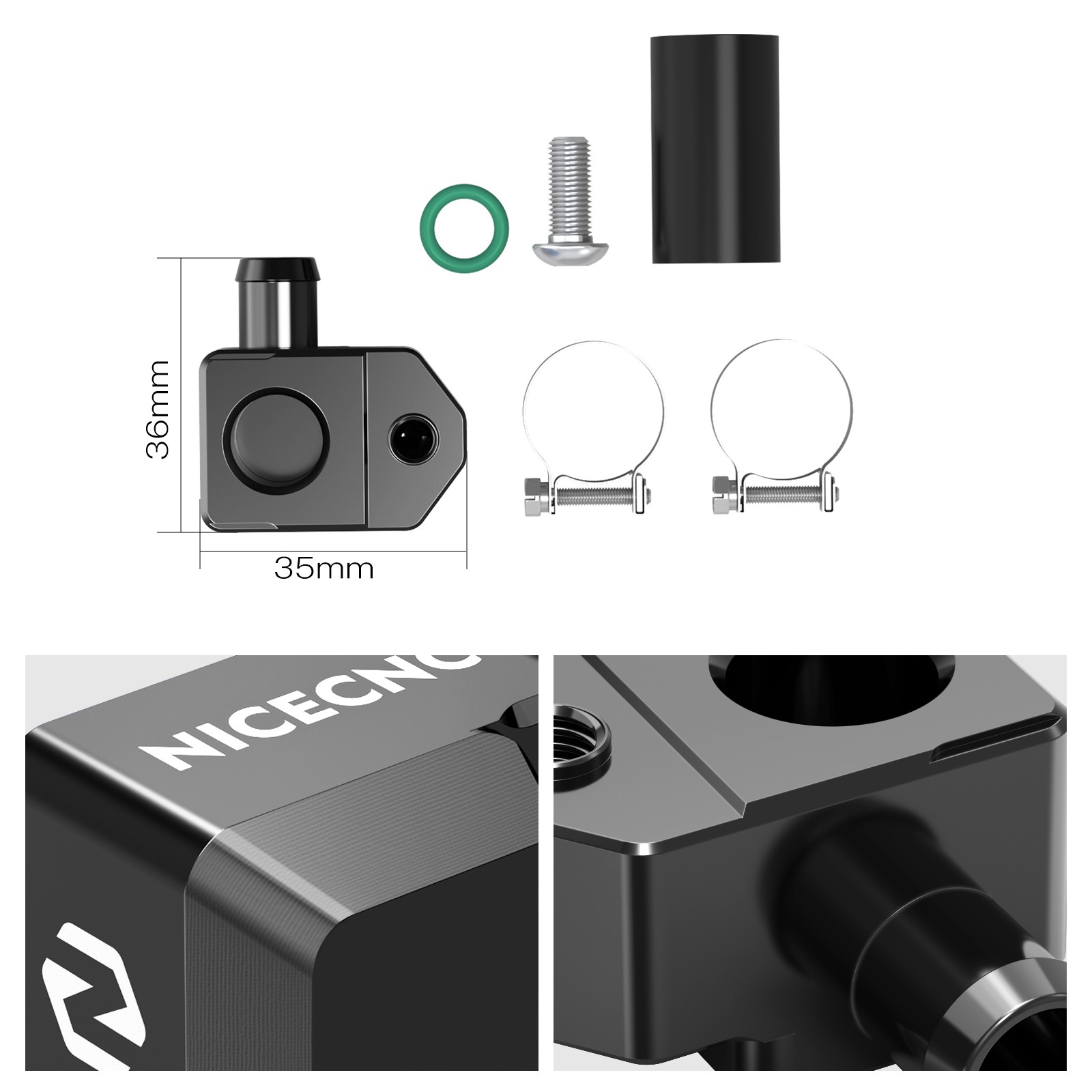 NICECNC TBI Crankcase Pressure Sensor Bracket For KTM 250 300 EXC/XCW 2024-2026