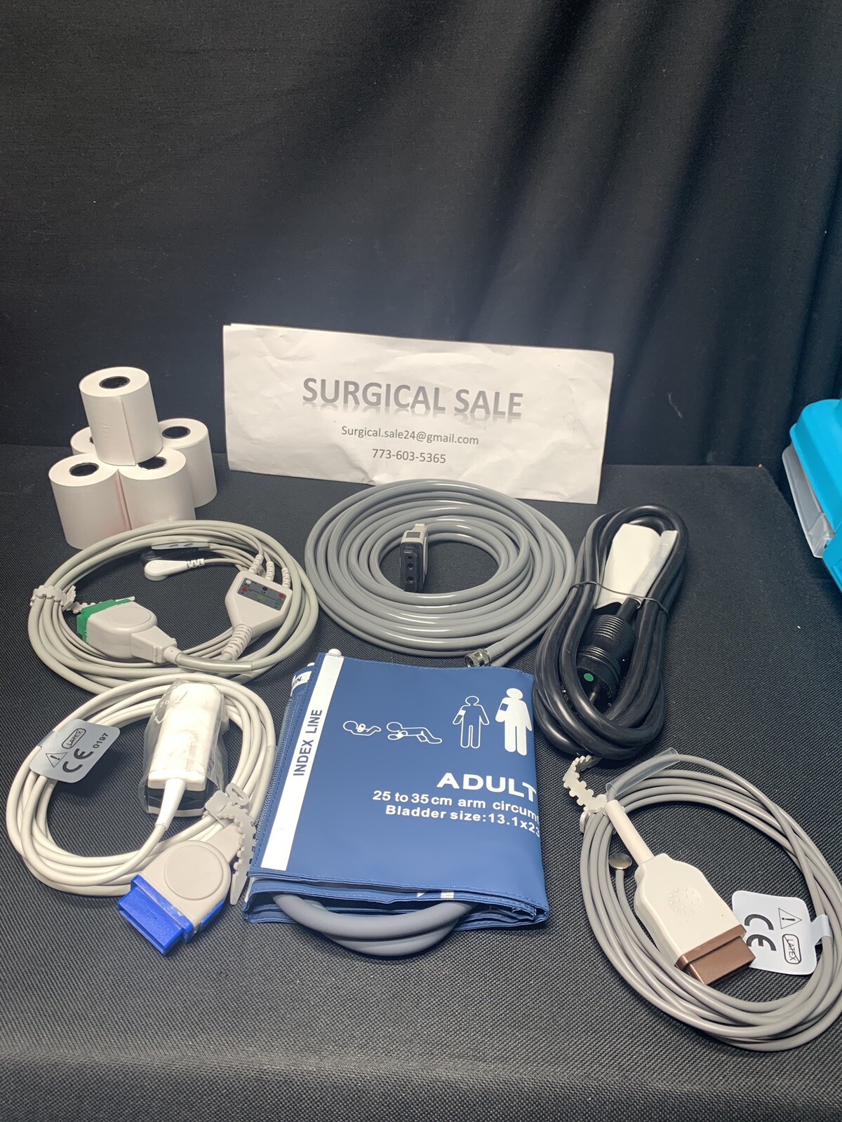 GE Dash 3000,4000,5000 -Accessories Kit- Nellcor Oximax, ECG, Temp, NIBP, Paper