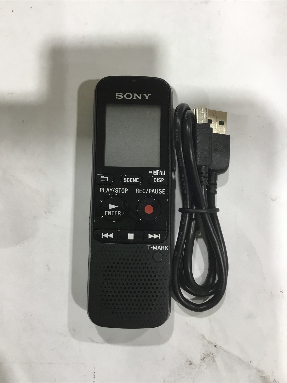 Sony Digital Voice Recorder ICD-PX333 IC Recorder T-Mark With Power Cord