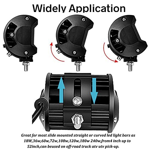 Base Mounting Bracket LED Light Bar Universal Light Bar Adjust Bracket-Single