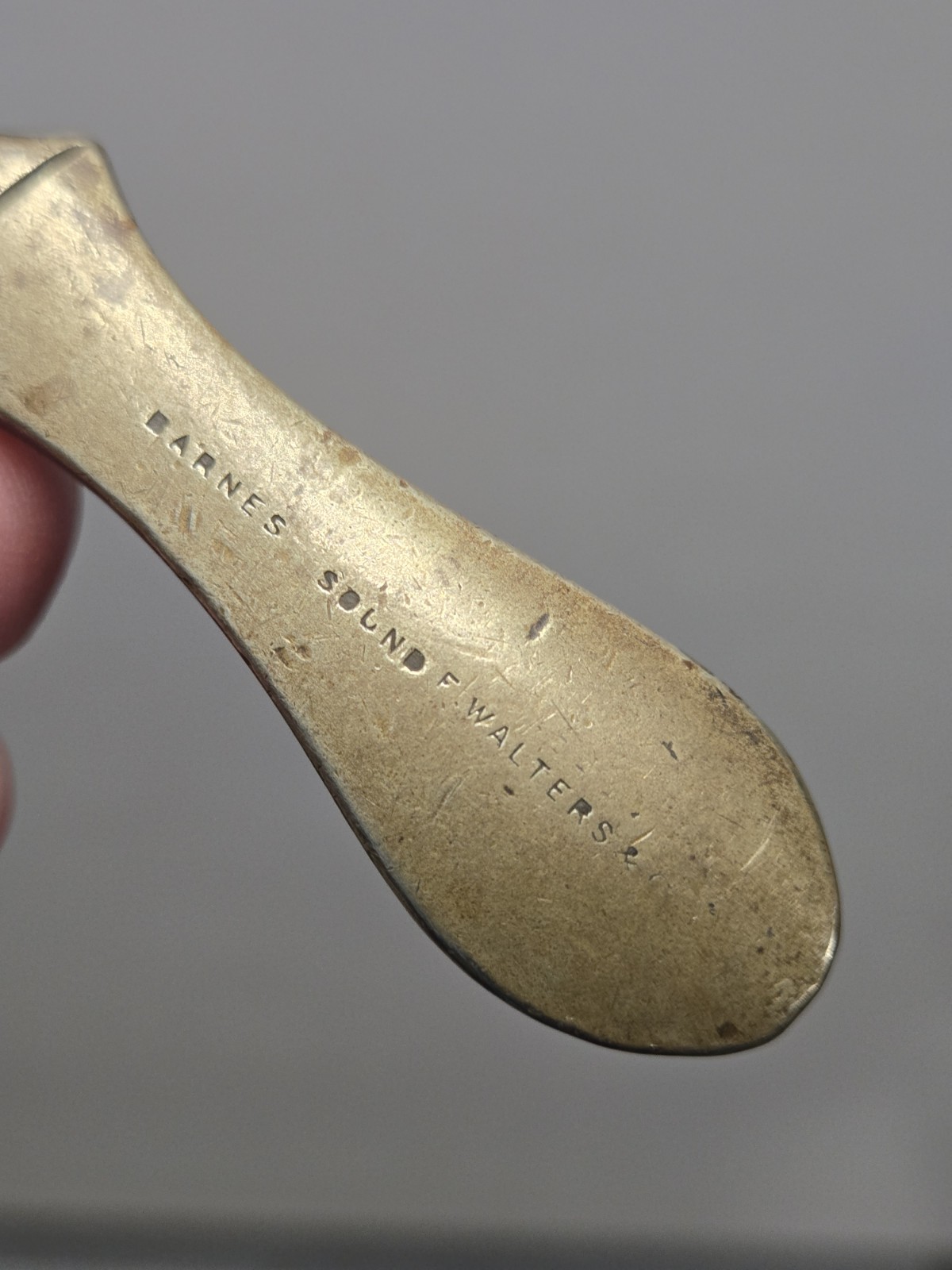 Old VIntage Antique Medical Tool Uterine Barnes Sound Calibrated F Walters & Co