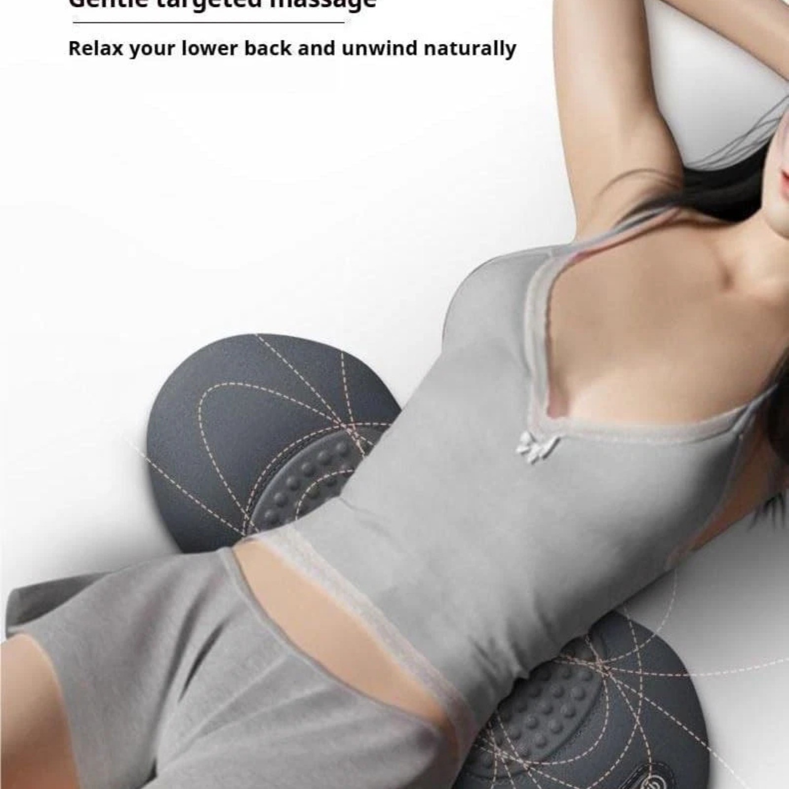 3 In 1 Electric Lumbar Support Pillow Smooth Spine Triple Fusion Back Massager