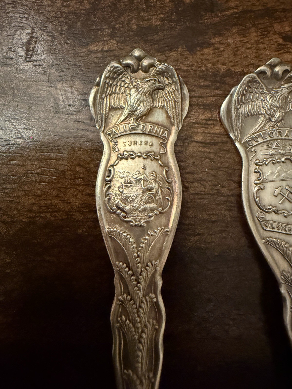 14x Vintage Souvenir Spoons US Collectible 6” Wm Rogers & Son