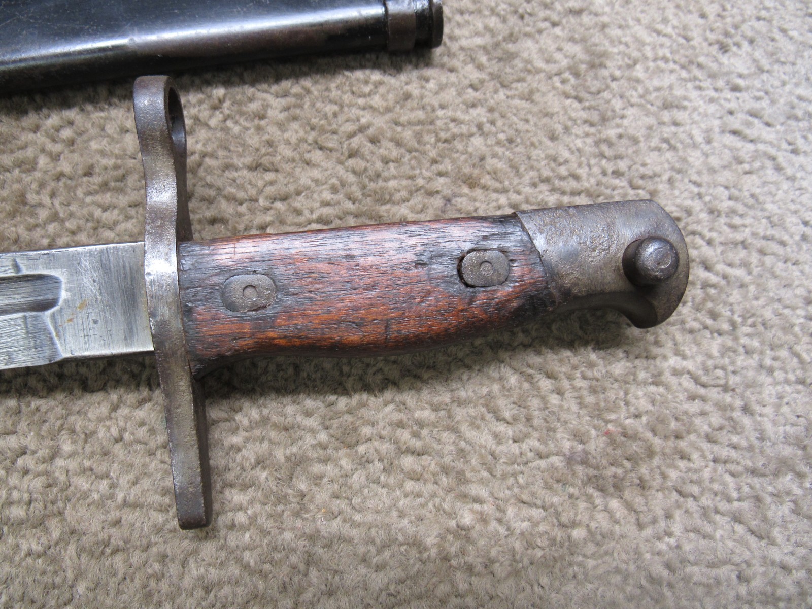 WW2 Japanese Type 30 Bayonet W/ Scabbard Toyoda Jido Shokki Seisakusho Arsenal