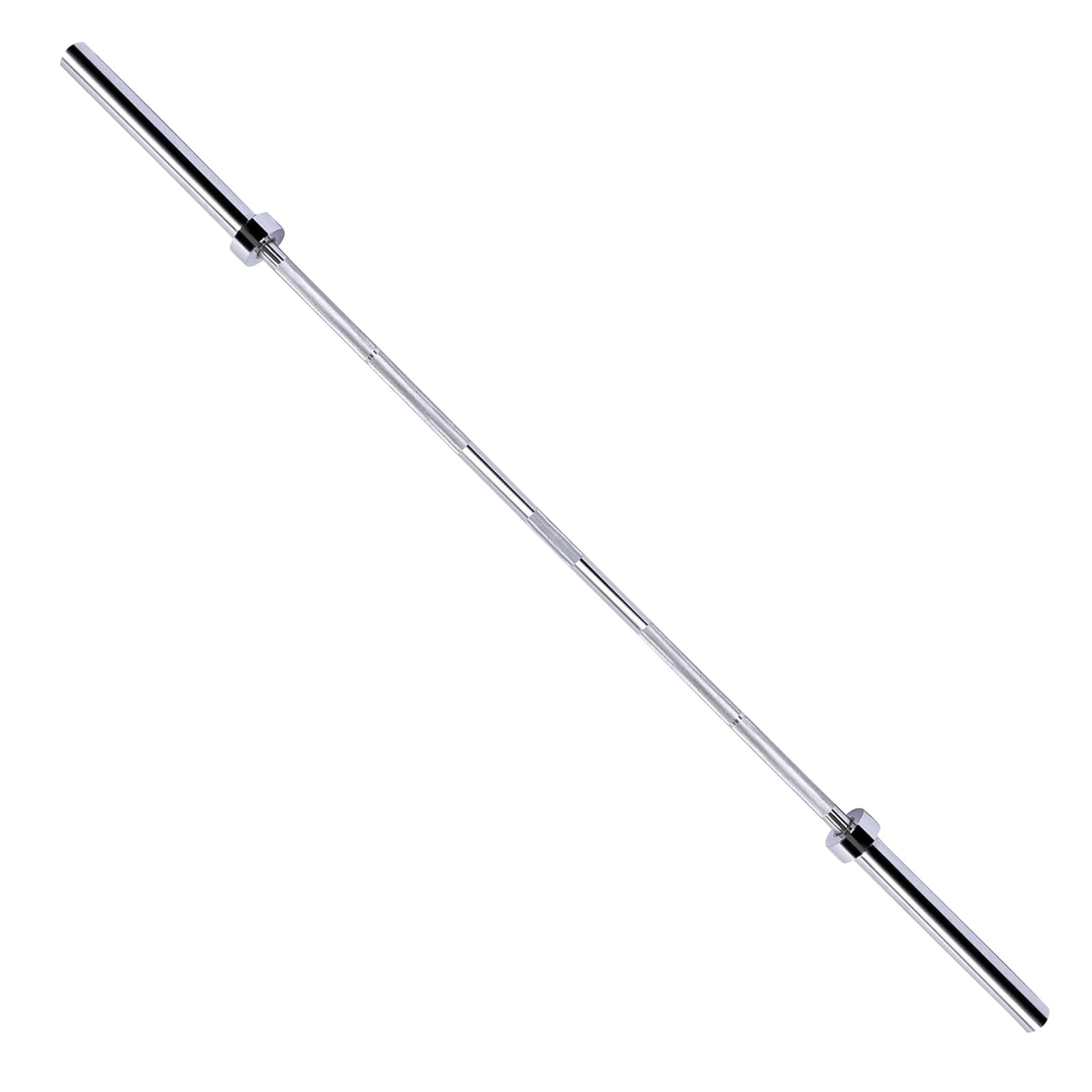 6FT Straight Olympic Barbell, Alloy Steel, 2-Inch Diameter, Silver Finish