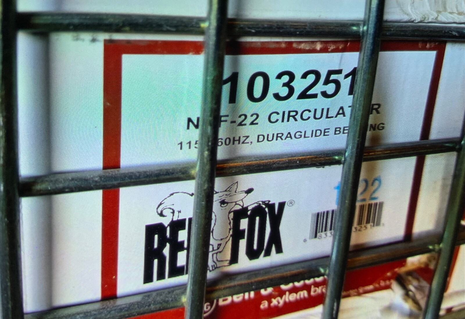 BELL & GOSSETT B&G 103251 NRF-22 Pump 1/25hp Red Fox Circulator NIB