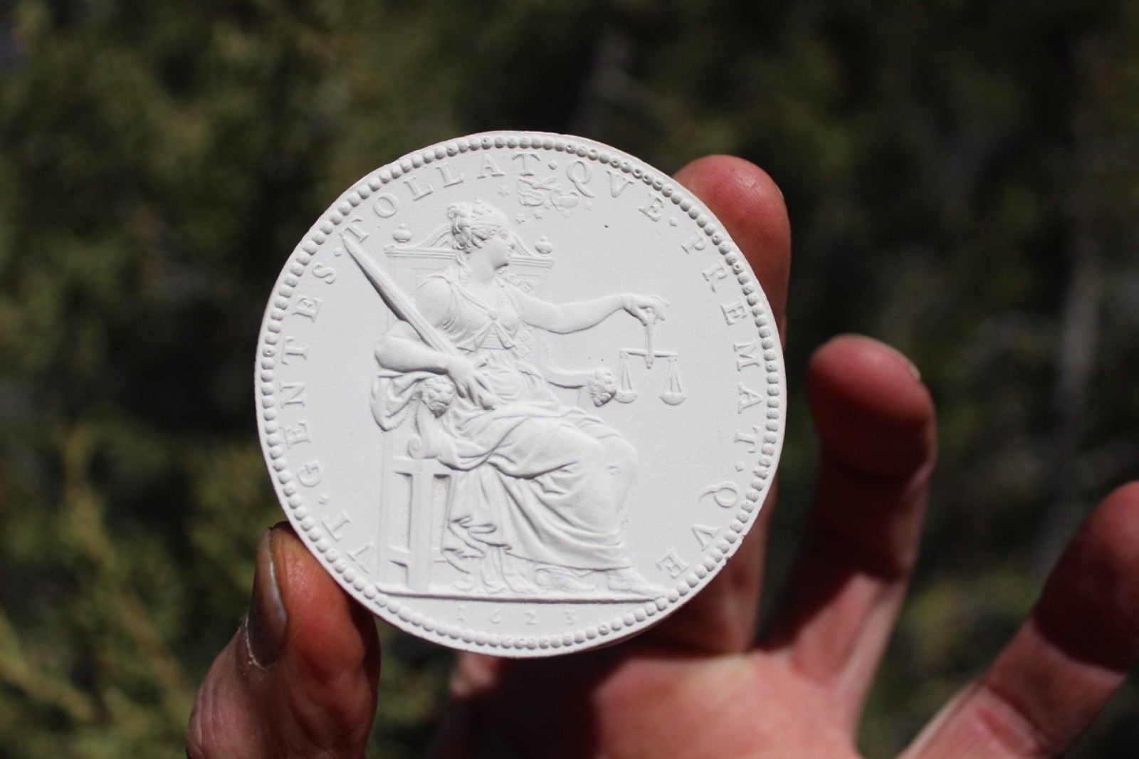 Art Medals Bronze Plaster CAST - SIGNED By Victor Brenner RARE - One Of A Kind!