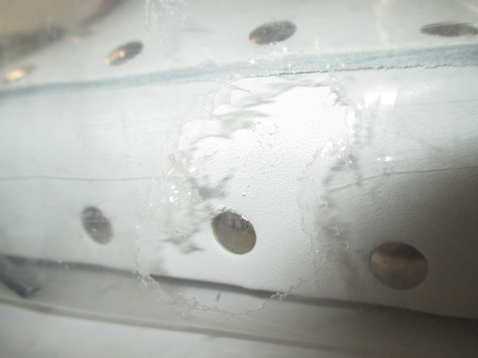 KLEIN TOOLS 5166~7-POCKET - WHITE LEATHER TOOL POUCH~CHICAGO,ILLS. USA~BRAND NEW