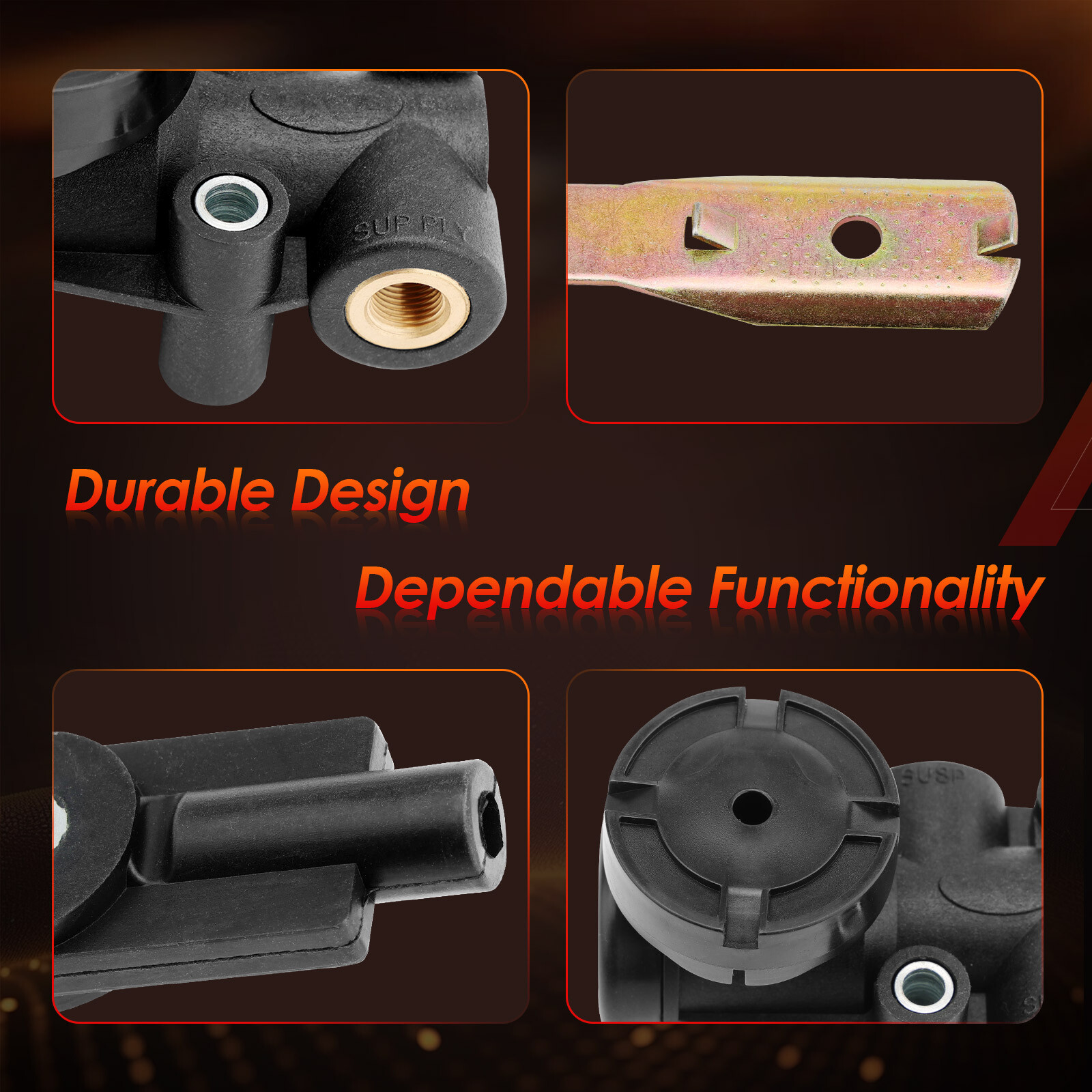 1/4" NPT Port Cabin Air Height Leveling Control Valve Kit Fit Hadley Mack Volvo