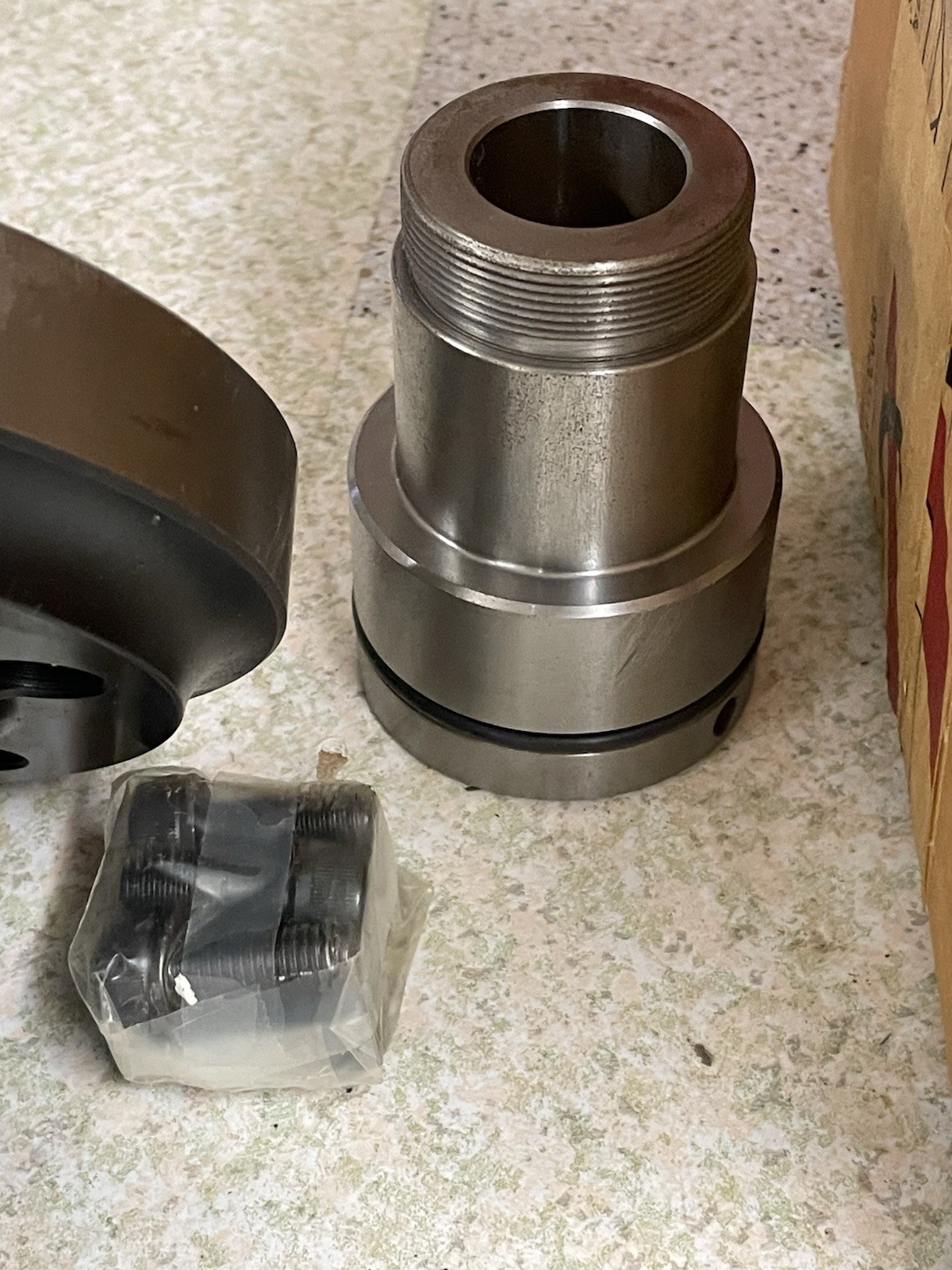 ATS 5” OAL A5-5CB, K5050-B01, A2-5 Spindle, 5C Collet Chuck w/ Draw tube Adapter