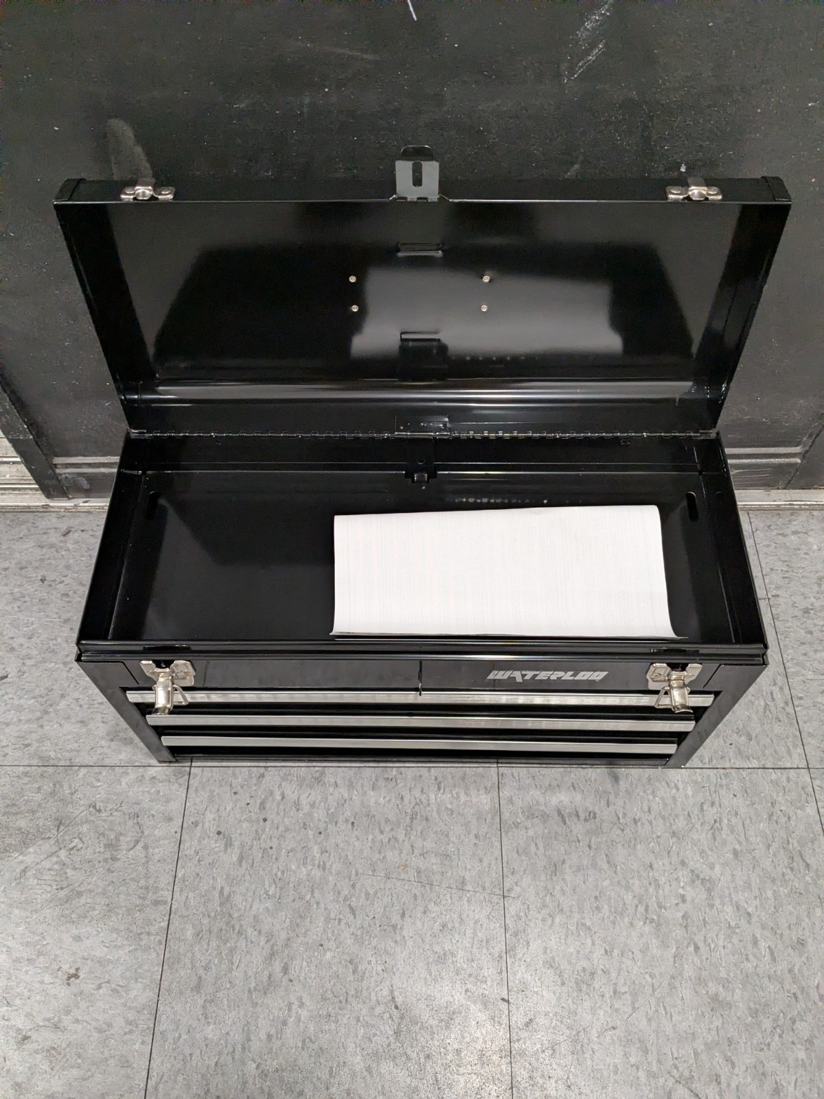 Waterloo 3 Drawer Portable Tool Chest 8-1/2" D x 12" H x 20-1/2" W MP-2012BK