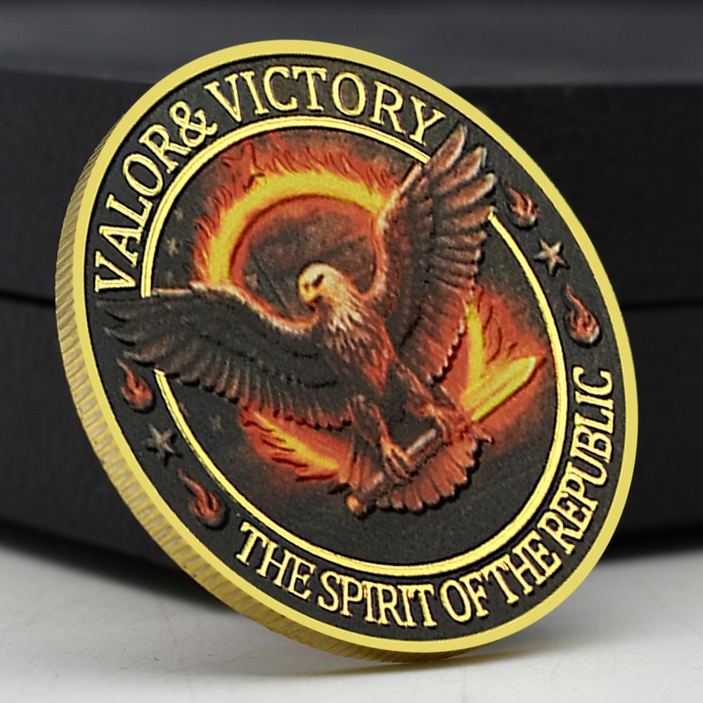 Valor & Victory - The Spirit of the Republic Challenge Coin Commemorative Medal