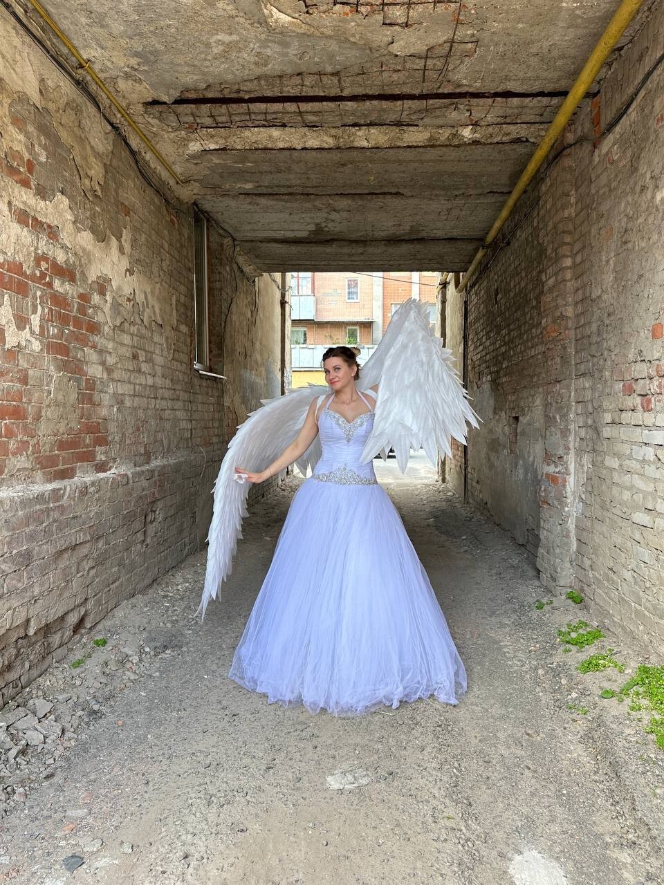 Cosplay White Costume Angel Wings Christmas White Festival Fantasy Sexy Props