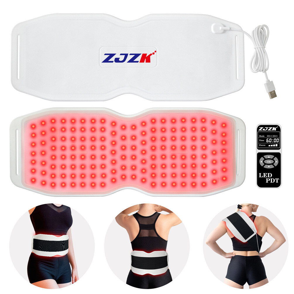 Red Light Therapy Pads Near Infrared LED Belt for Waist Back Muscle Pain Relief