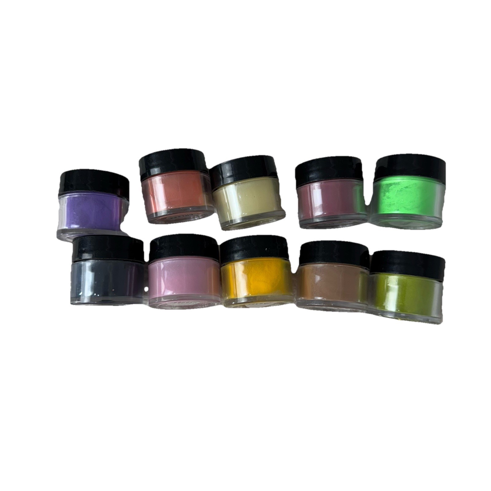 Mia Secret Nail Art Acrylic Professional Powder 10 Colors Sets-Neon Pastel Mixed