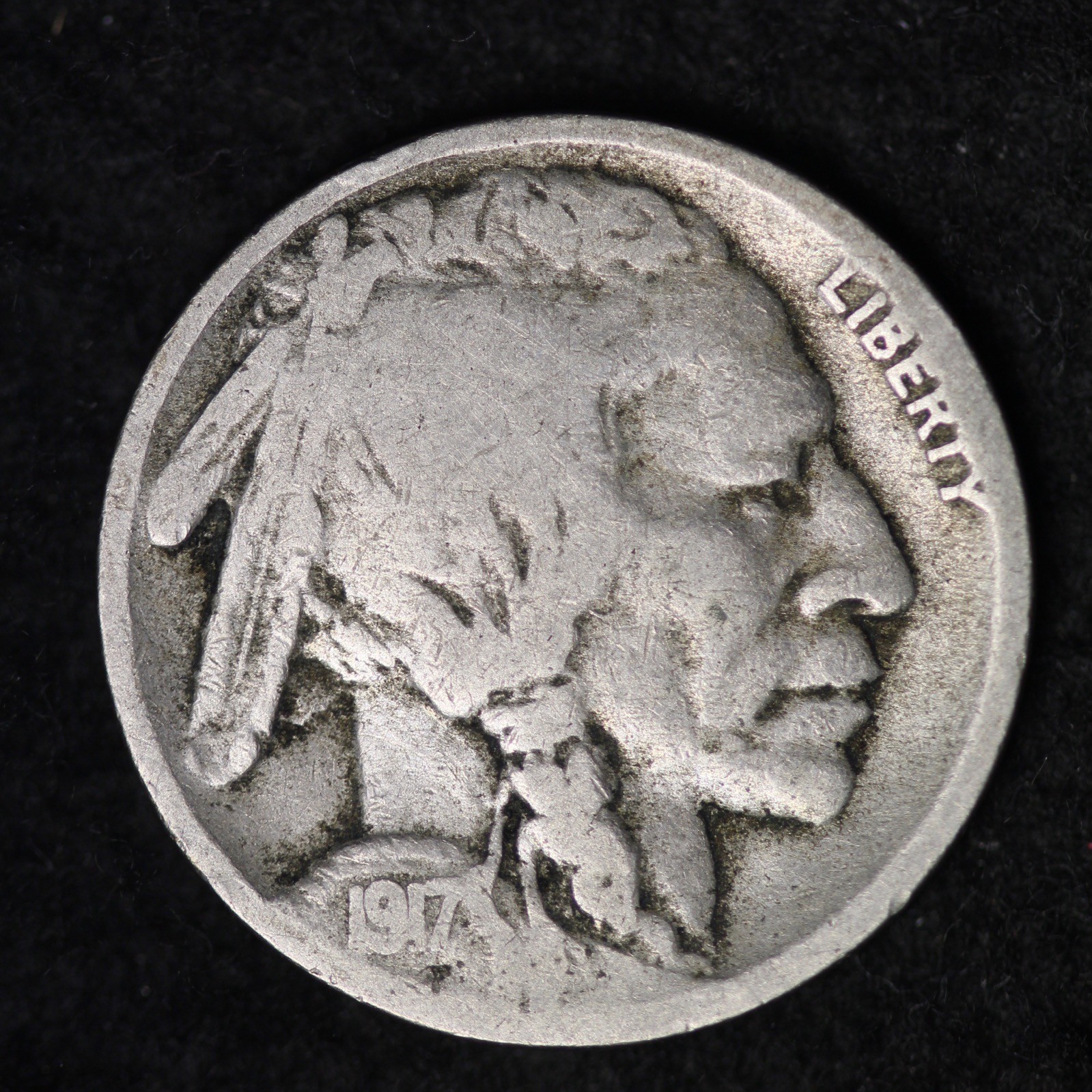 1917-S Buffalo Nickel G / VG FREE SHIPPING