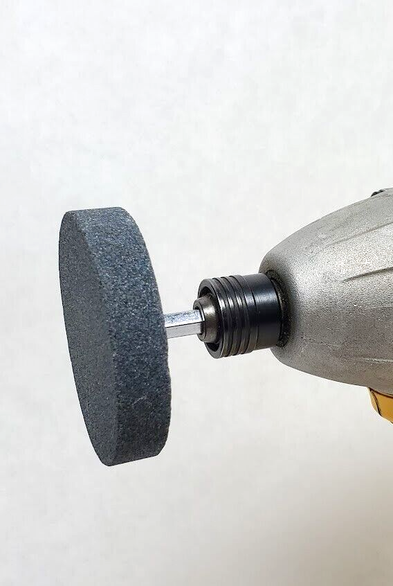 Grinding Stone Wheel 2-1/2" Dia x 1/2" - ( 1/4" Hex Shank Drill Bit Attachment)