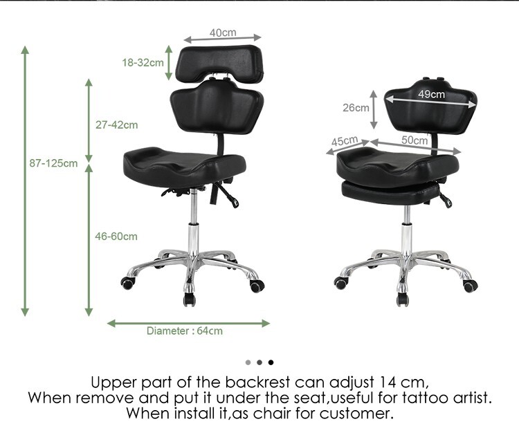 TATARTIST Tattoo Chair Hydraulic Swivel Tattoo Master Chair Adjustable Backrest