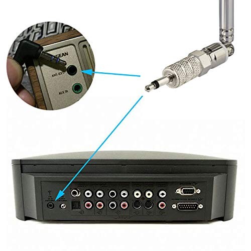 Bingfu 75 Ohm FM Antenna and AM 20cm-115cm Telescopic Kit