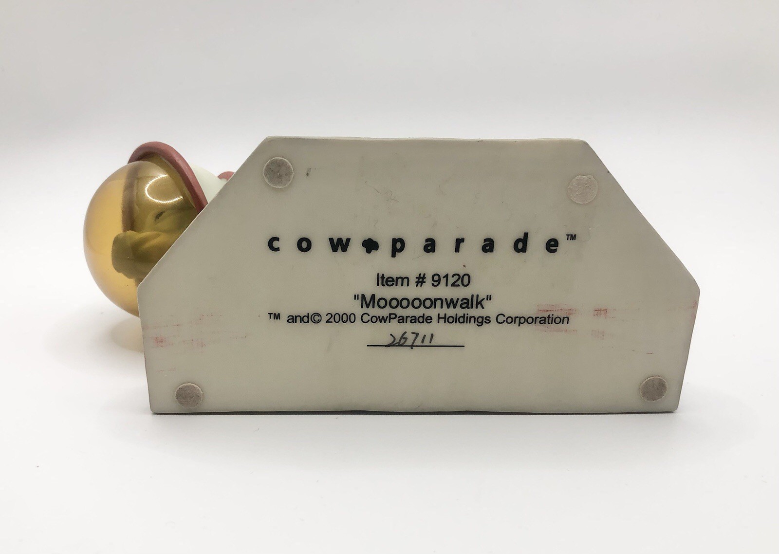 Vintage “Mooooonwalk” #9120 By Cow Parade Numbered Piece - 26711 - Moolennium