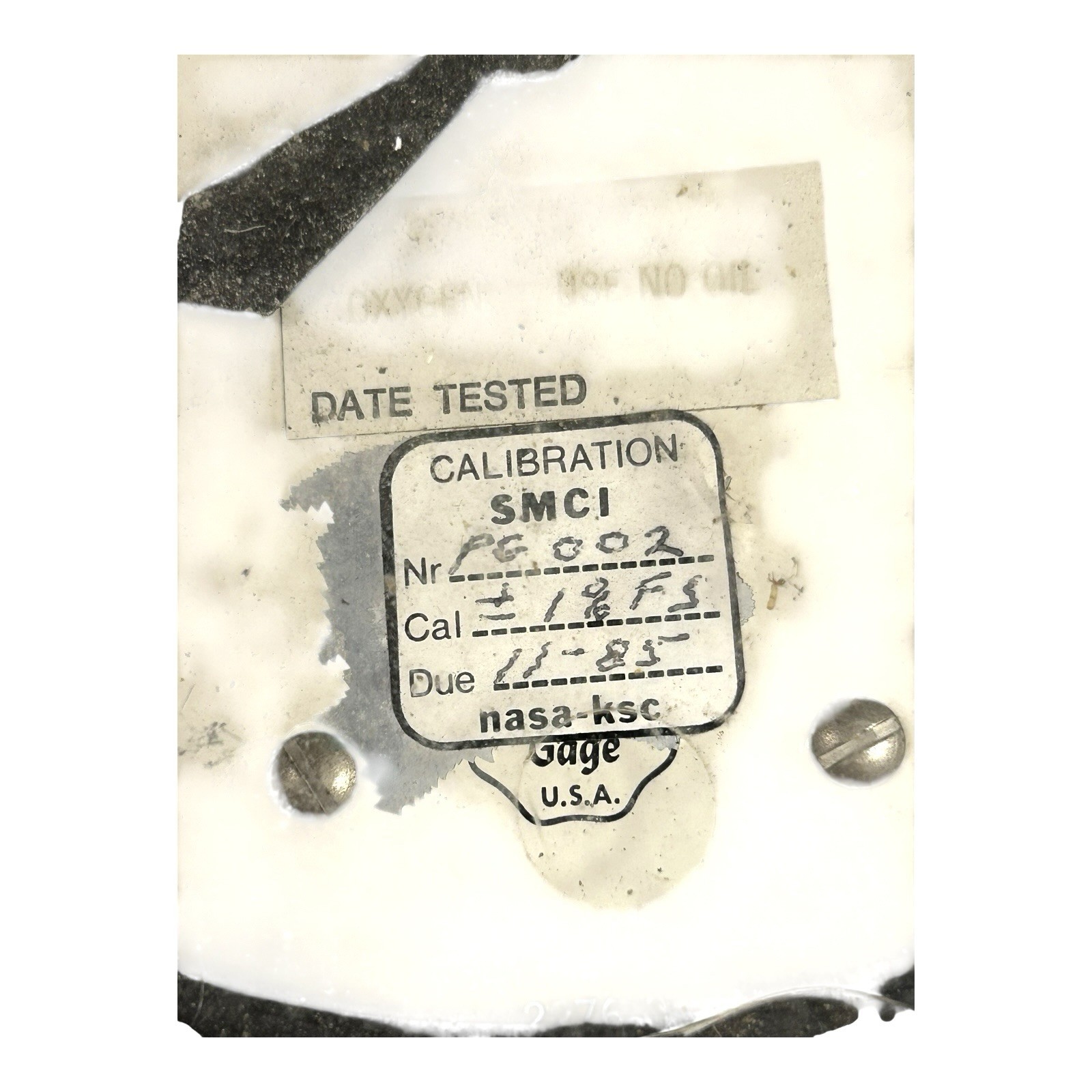 Vintage Genuine NASA Saturn V ACCO Pressure Gauge