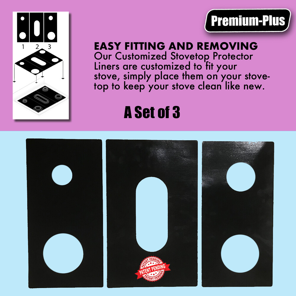 Frigidaire Gas Stove Protectors, Custom cut to fit your Stove, Lifetime Warranty