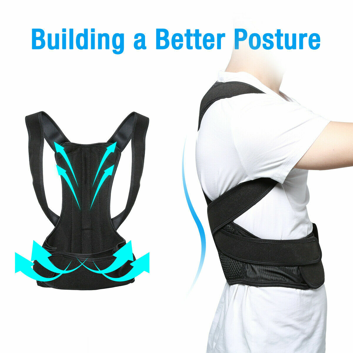 Adjustable Lumbar Waist Support Brace Belt Lower Back Pain Relief For Men Women