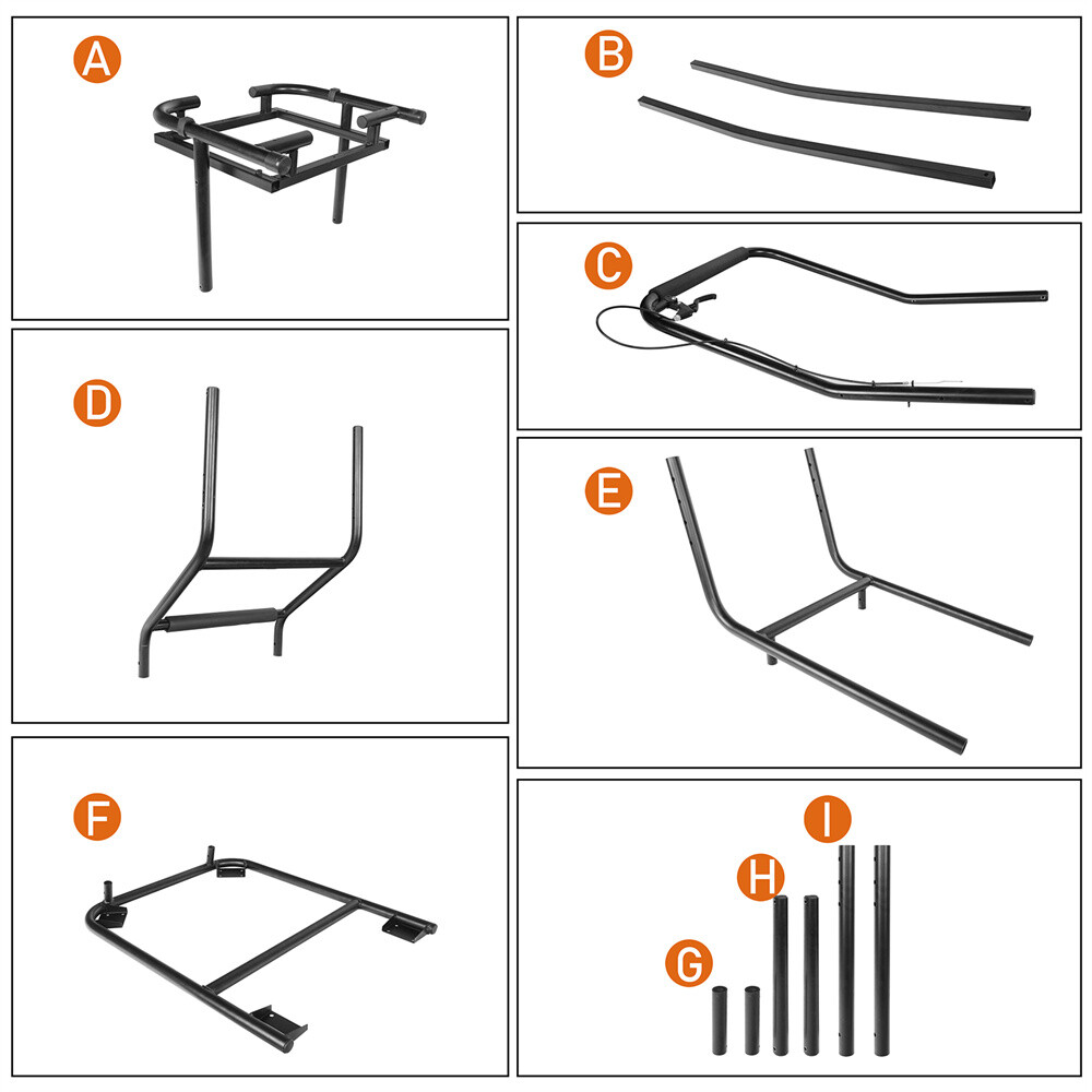 Hardtop Storage Removal Lift Cart Fit 97-24 Jeep Wrangler TJ JK JL & Ford Bronco