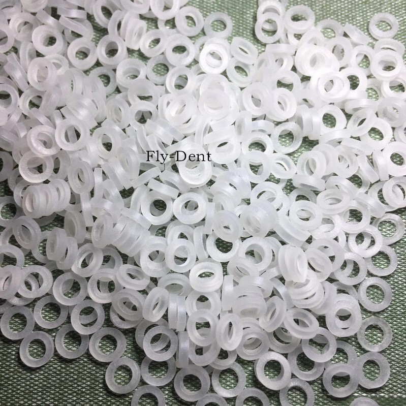 100Pcs Rubber Bands Dental Orthodontic Elastics Latex Braces 2.5/3.5/4.5/6.5OZ