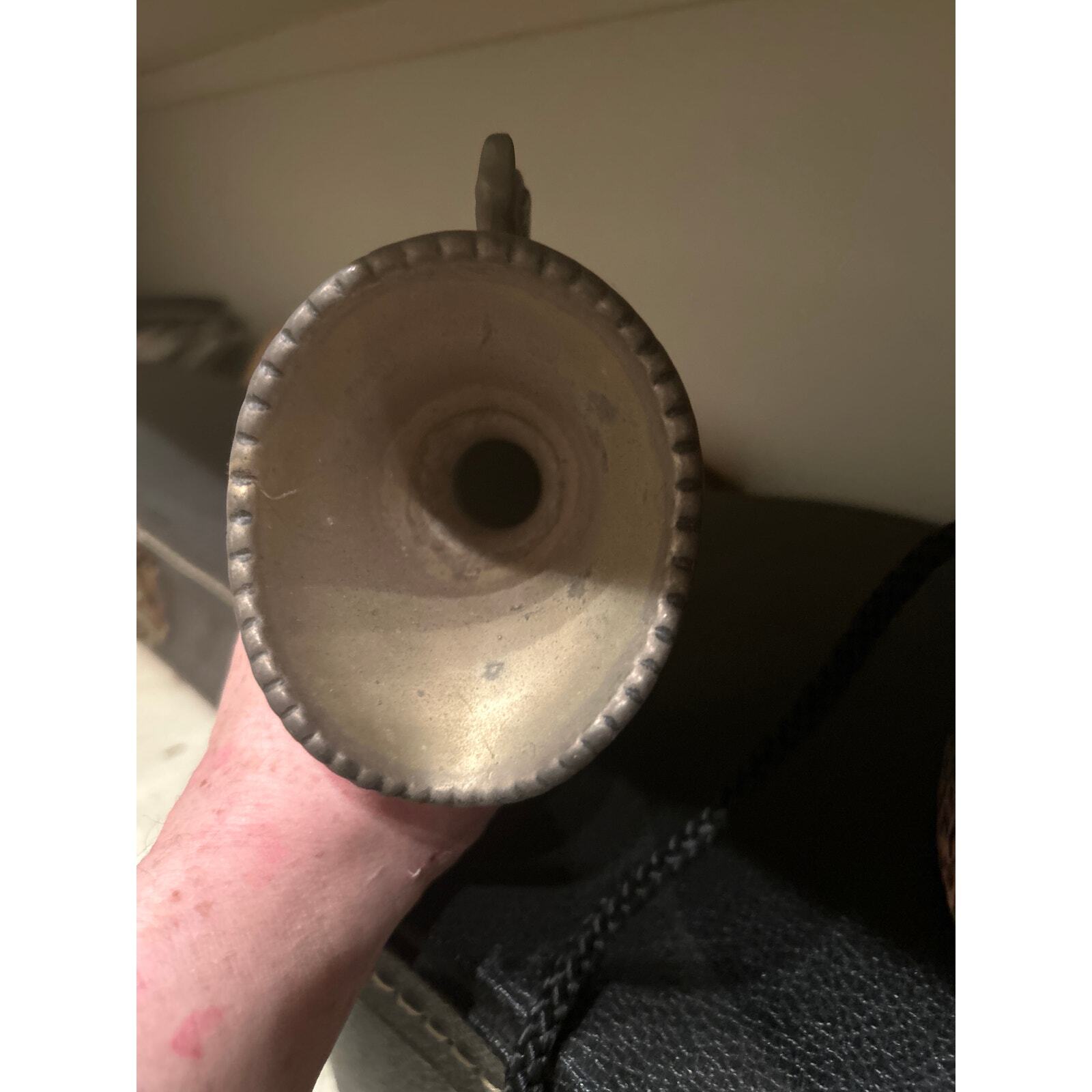 Silver-Plated Antique Carafe w/ Rose Flower Design, Vintage Decanter, Water Vase