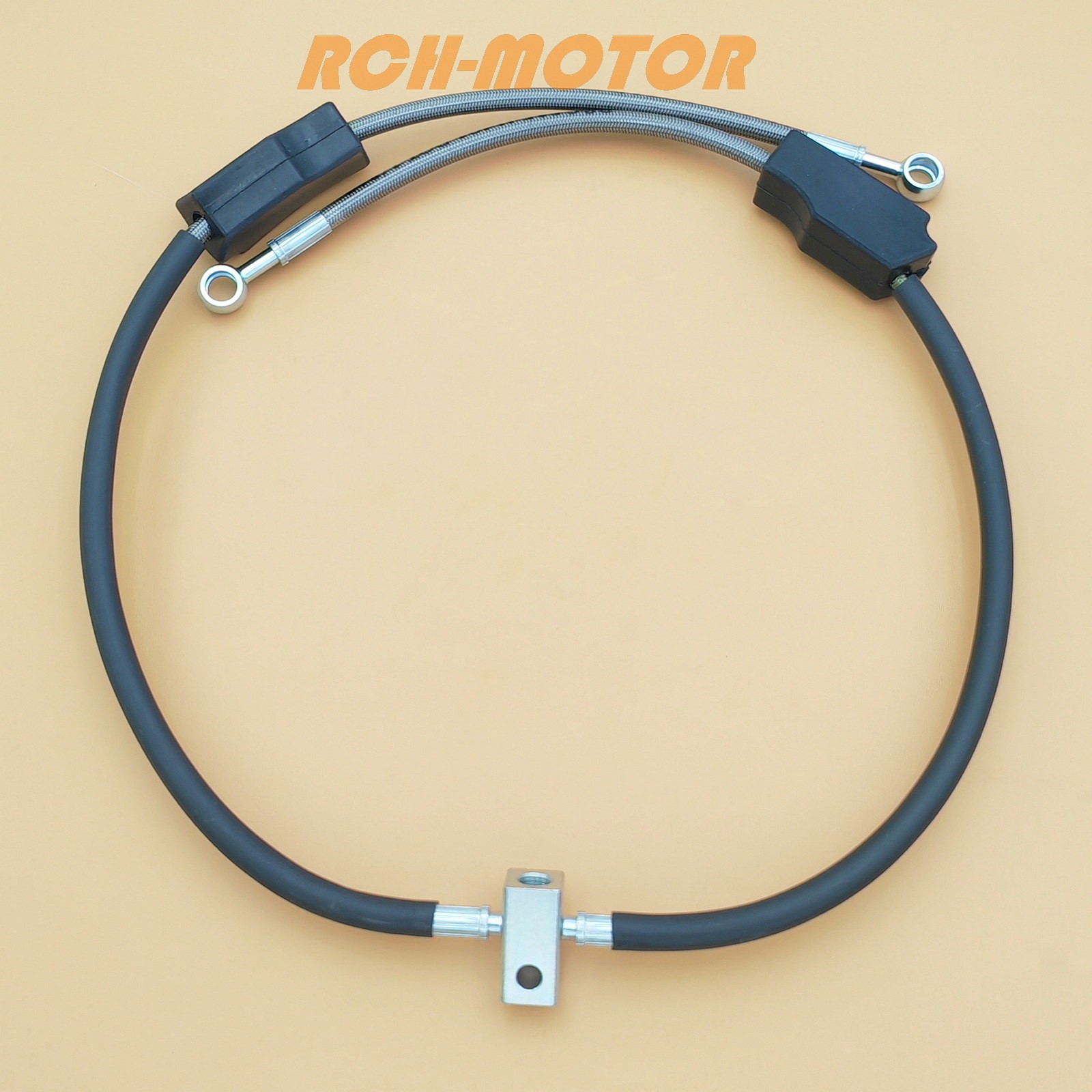 Front Braided Brake Caliper Hose Line For Arctic Cat ATV 300 1998 1999 2000-2002