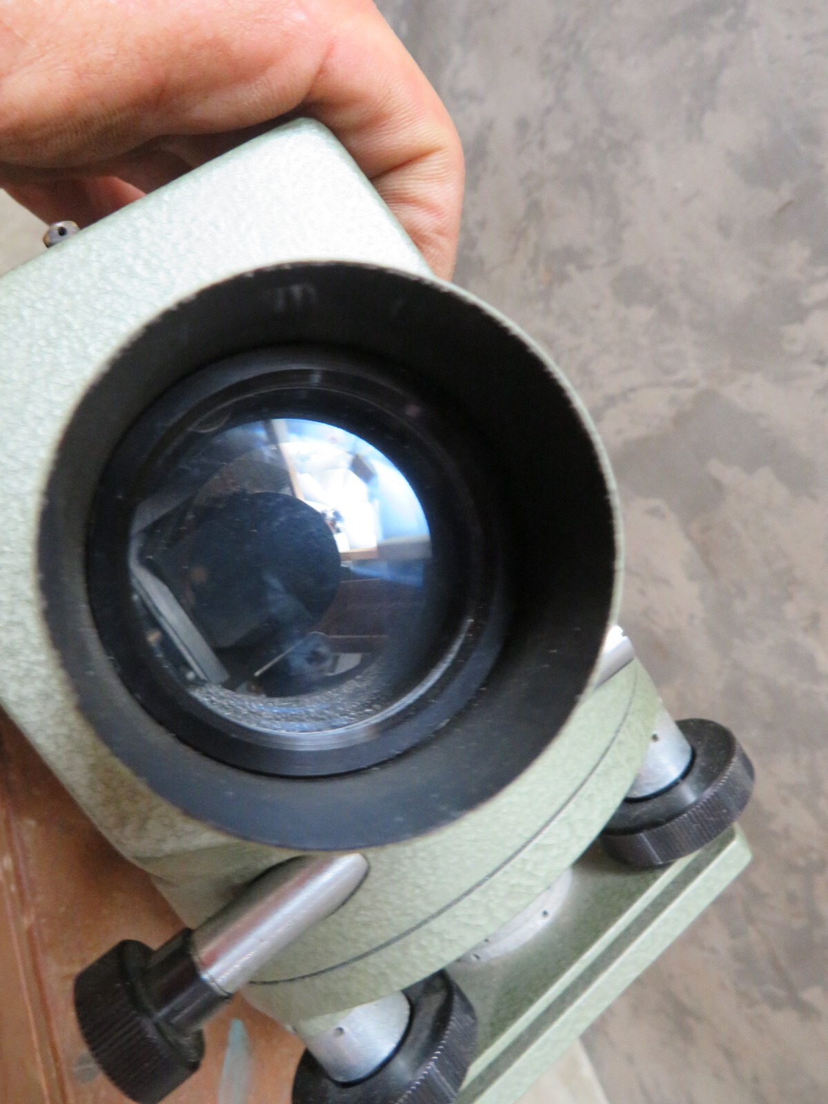 Vintage Survey Tool Transit Level TAMAYA & Co No 158 Wooden Case Scope