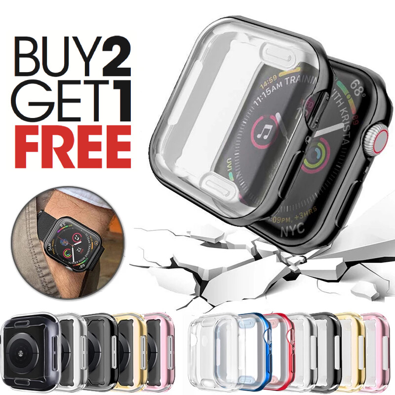 For Apple Watch 2/3/4/5/6/7/SE Case Screen Protector Cover 38/40/42/44/41/45/49