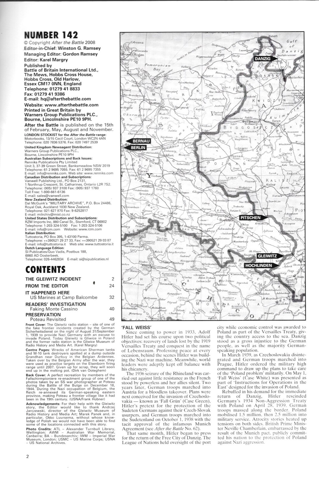 After The Battle 142 Gleiwitz Incident Radio Station USMC Camp Balcombe Poteau