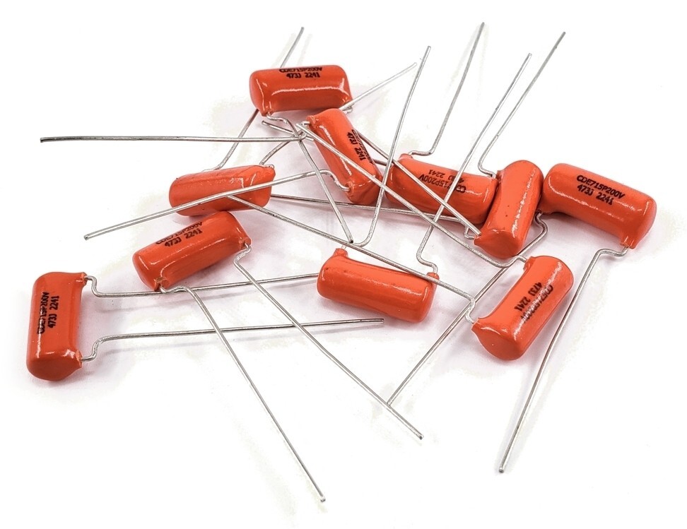 10x Orange Drop .047uf 200V Guitar Tone Capacitor 5% Tolerance 715P Series