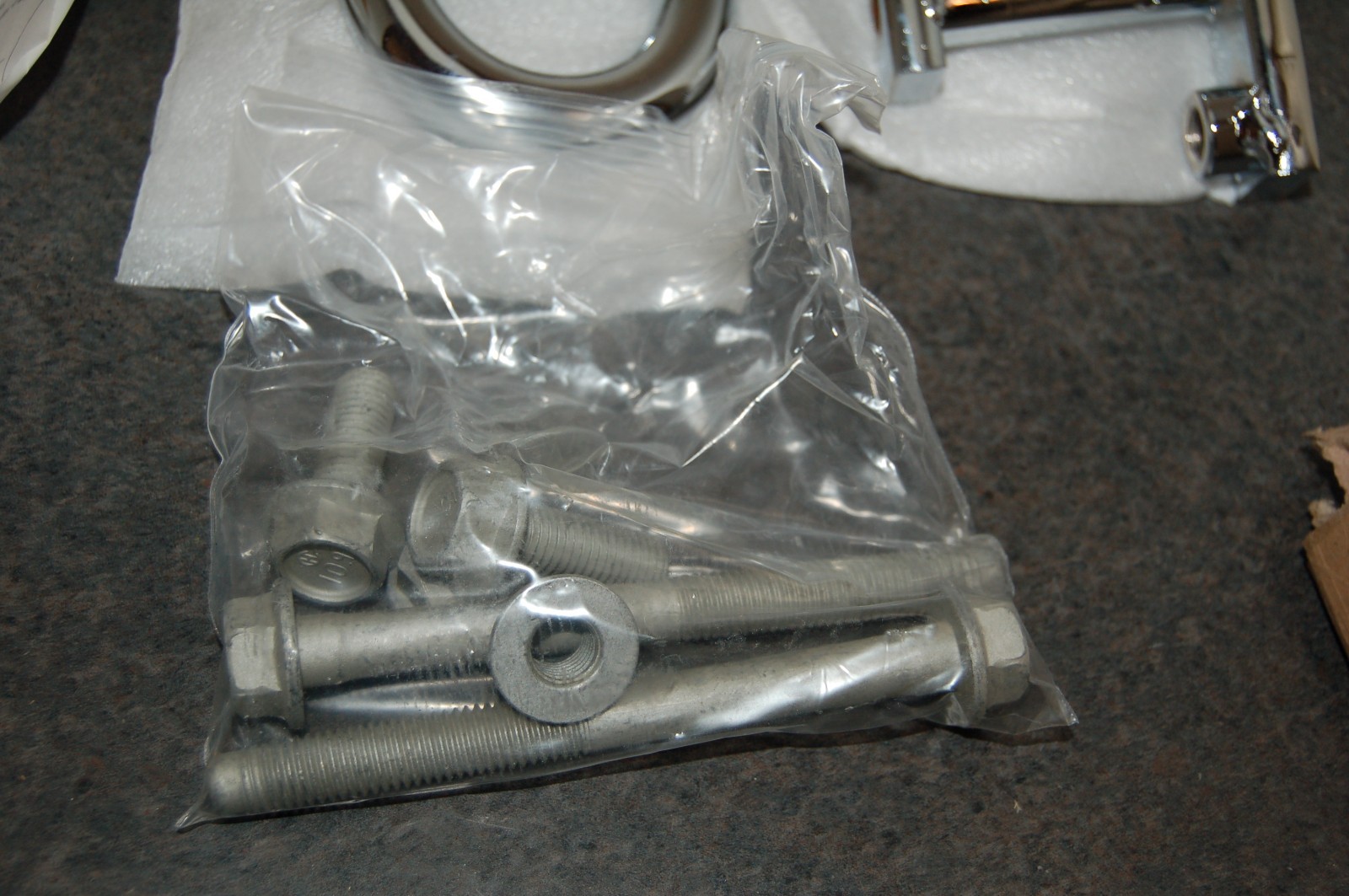 NEW GENUINE GM 19158571 CHROME FRONT TOW HOOKS 2002 - 14 CHEVROLET GMC PAIR